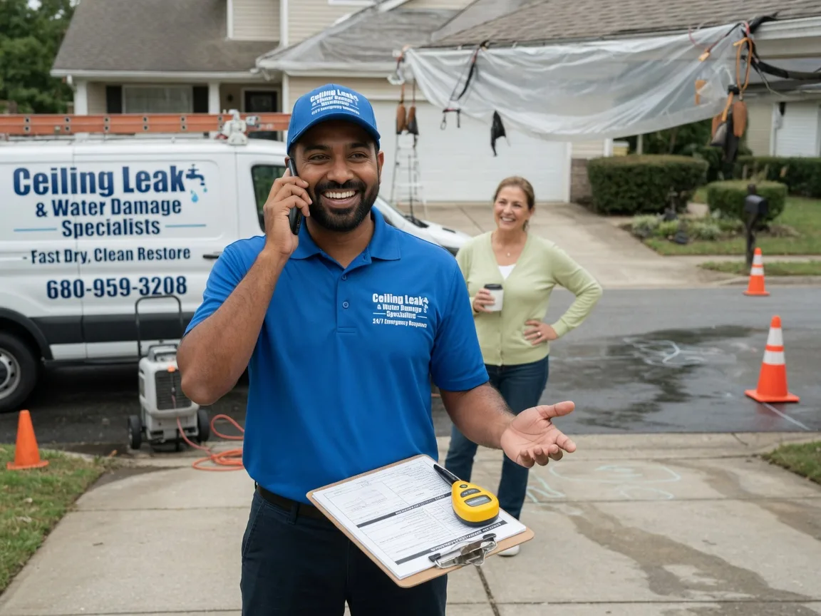 Ceiling Leak Cleanup Worthville, PA FAQs
